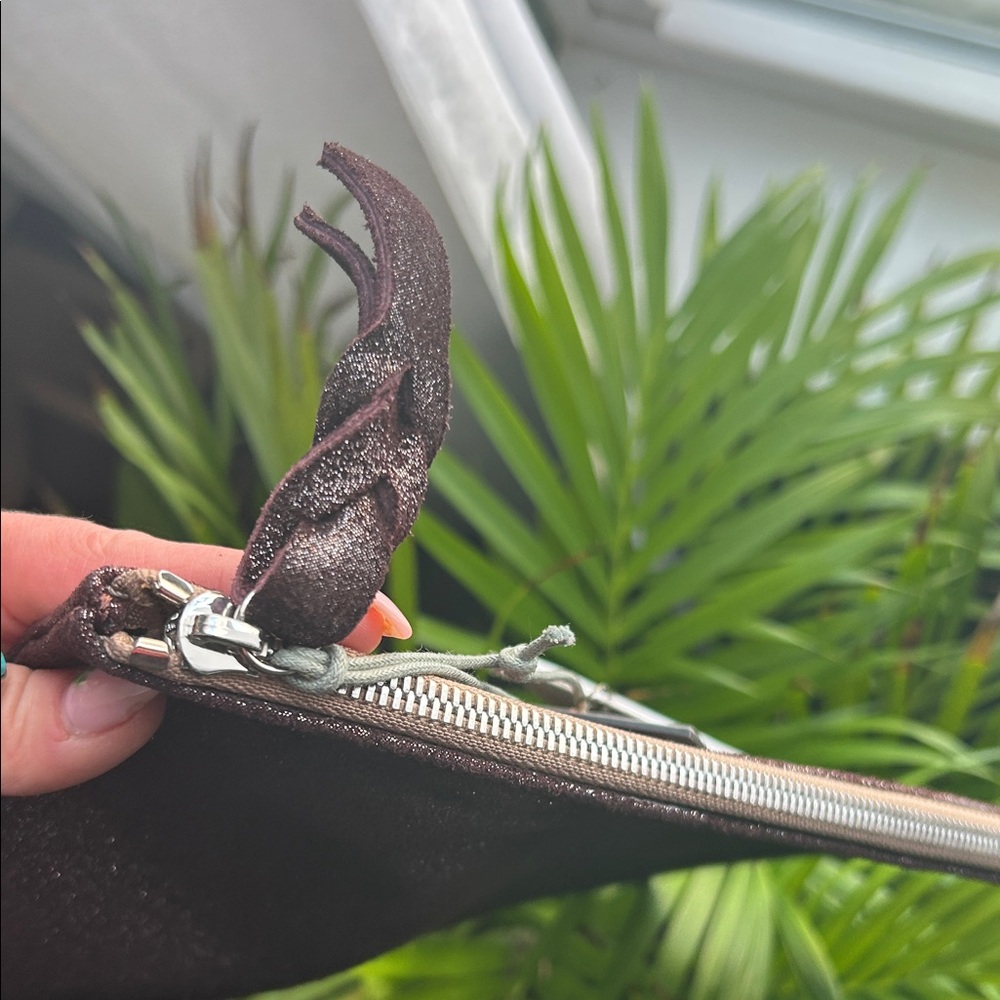 Peruvian Connection Shimmery Purple Zippered Pouch